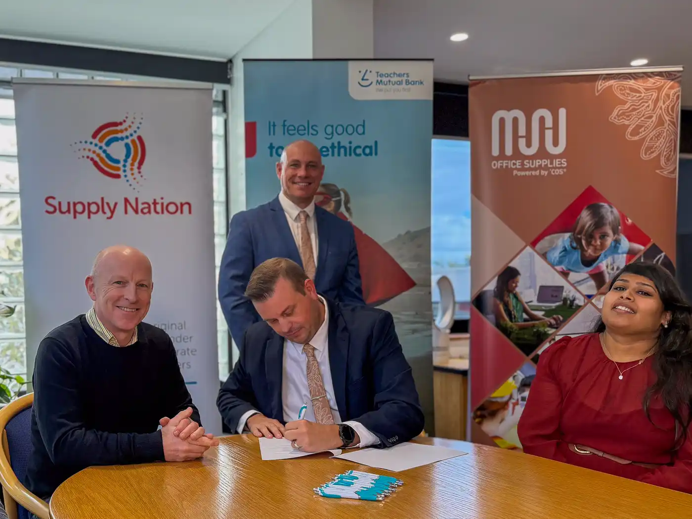 MOS partnership signing with Supply Nation